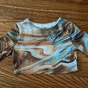 Marbled crop top